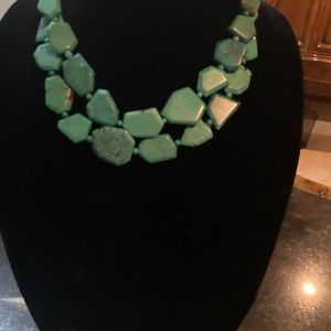 Chunky turquoise necklace